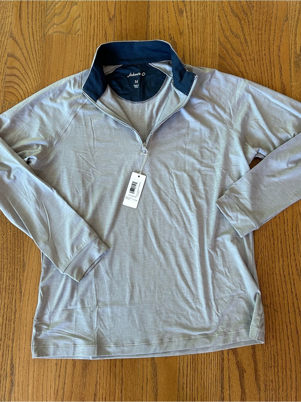 NWT $118 JOHNNIE-O WOMEN'S  1/4 ZIP PERFORMANCE FREEBORNE TOP GOLF  in Seal sz M
